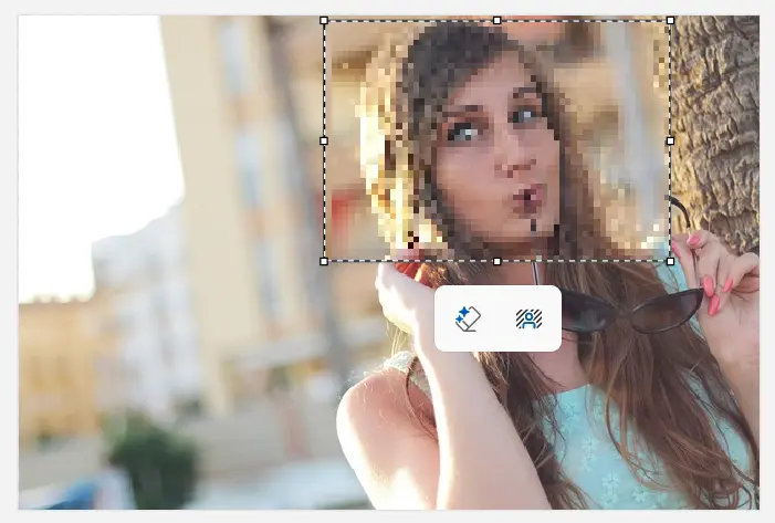 Windowsのペイントで写真へのモザイクのかけ方